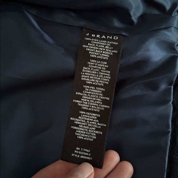 J Brand AIAH Leather Motorcycle Jacket - Picture 8 of 16